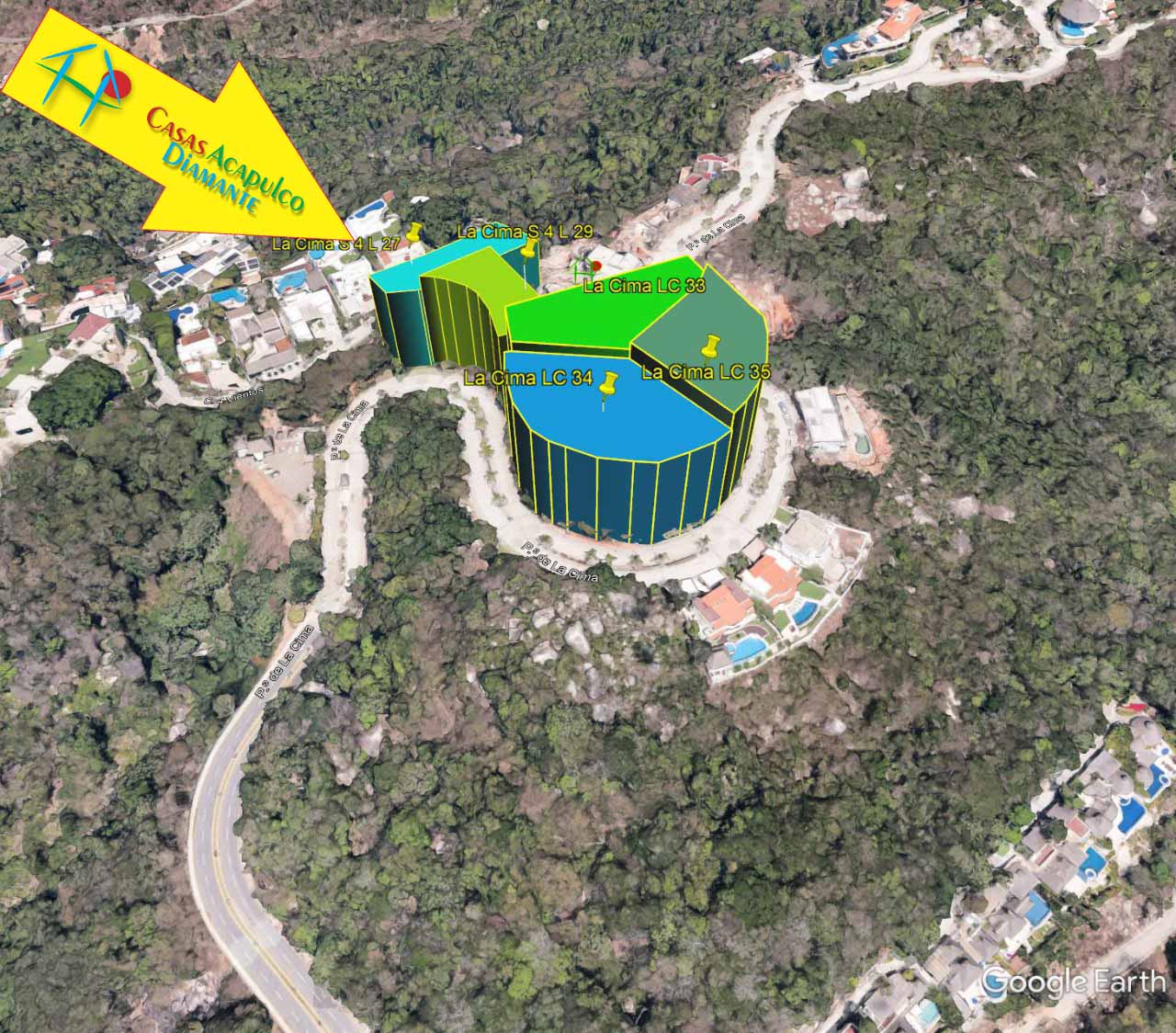 Terreno La Cima S4 27 y 29 LC 33, 34 y 35 - Vista aérea 1